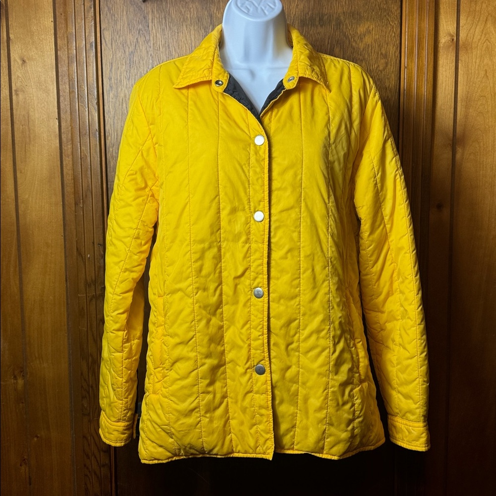 Kim Rogers Sunny Yellow Quilted Jacket - Medium
